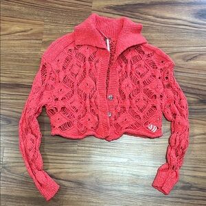 Free People Sedona Cropped Knit Sweater